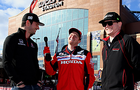 Conor Daly, Alexander Rossi, and Trey Canard