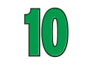 Alex Palou's car number, #10