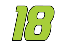 Conor Daly's car number, #18