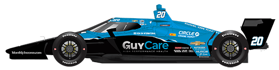 Driver of the #20 Ed Carpenter's Car Livery