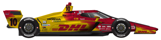 Alex Palou car side profile