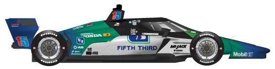 Graham Rahal car side profile