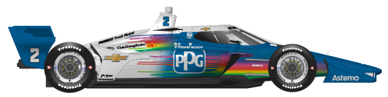 Driver of the #2 Josef Newgarden's Car Livery