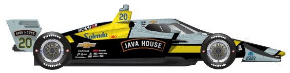 Alexander Rossi car side profile