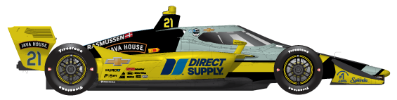 Driver of the #21 Christian Rasmussen's Car Livery