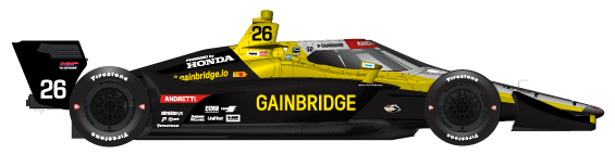 Colton Herta car side profile