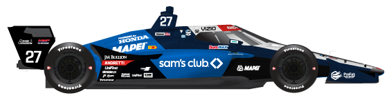 Kyle Kirkwood car side profile