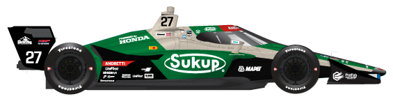 Driver of the #27 Kyle Kirkwood's Car Livery