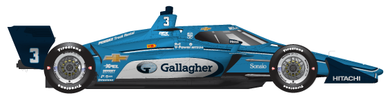 Driver of the #3 Scott McLaughlin's Car Livery