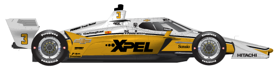 Driver of the #3 Scott McLaughlin's Car Livery