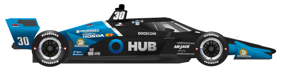 Driver of the #30 Devlin DeFrancesco's Car Livery