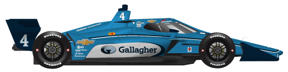 Driver of the #4 David Malukas's Car Livery