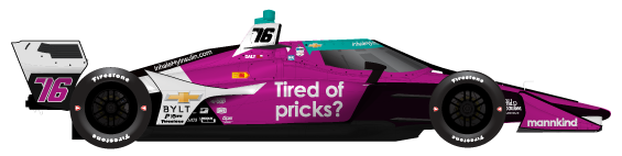 Driver of the #76 Conor Daly's Car Livery