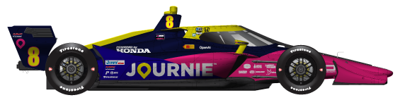 Kyffin Simpson car side profile