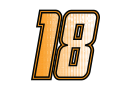 Romain Grosjean's car number, #18