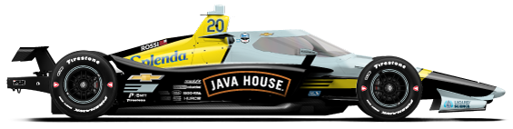 Alexander Rossi car side profile
