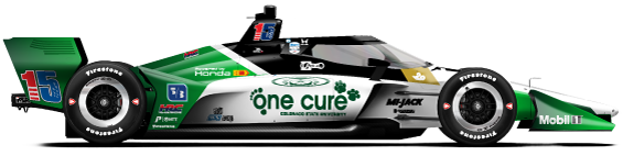 Graham Rahal car side profile