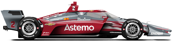 Josef Newgarden car side profile