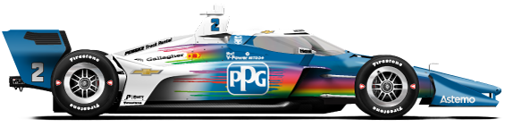 Driver of the #2 Josef Newgarden's Car Livery
