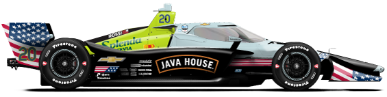 Alexander Rossi car side profile