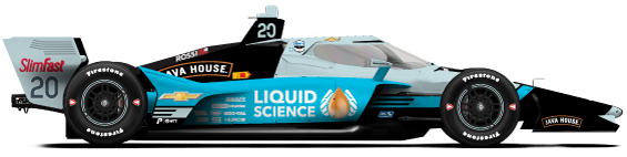 Alexander Rossi car side profile