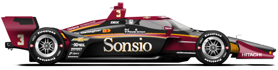 Scott McLaughlin car side profile