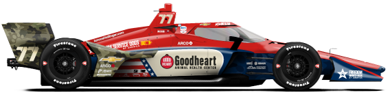 Driver of the #77 Sting Ray Robb's Car Livery