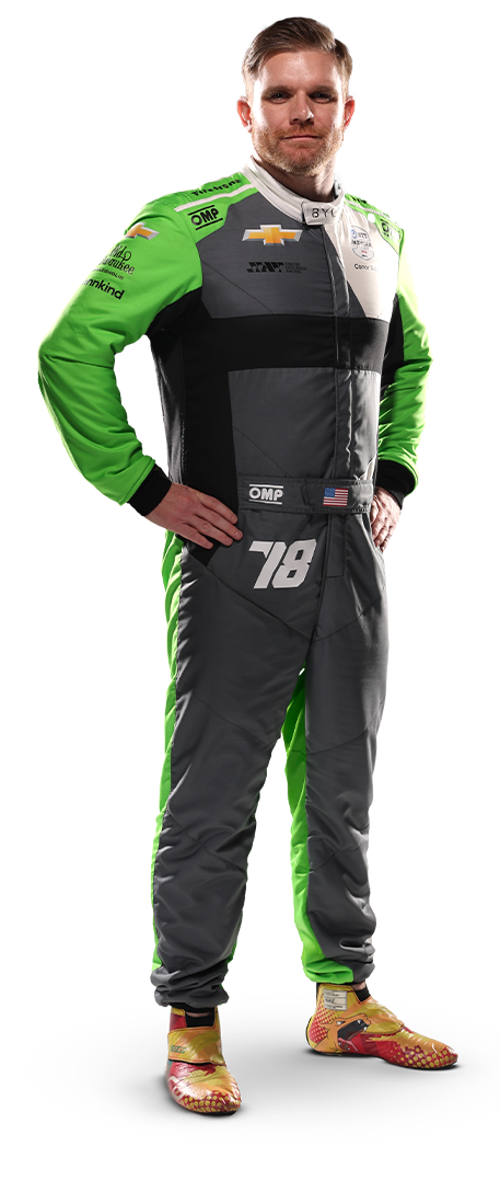 Conor Daly standing