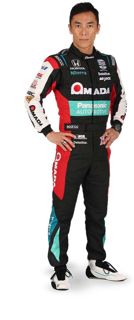 Takuma Sato standing