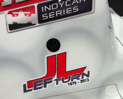 Jason Leffler remembered on Ed Carpenters car