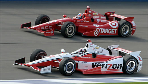 Juan Pablo Montoya and Tony Kanaan