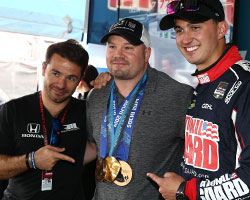 Oriol Servia, Steve Holcomb, Graham Rahal