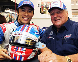 Takuma Sato and A.J. Foyt
