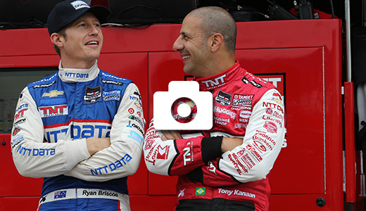 Ryan Briscoe and Tony Kanaan