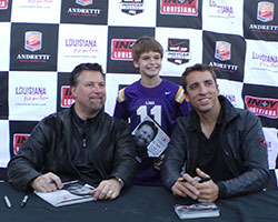 Michael Andretti and Justin Wilson
