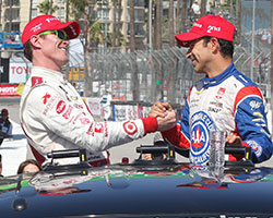 Scott Dixon and Helio Castroneves