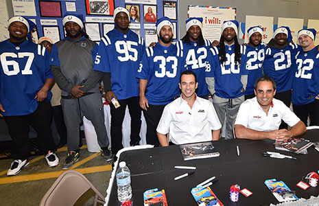Juan Pablo Montoya and Helio Castroneves