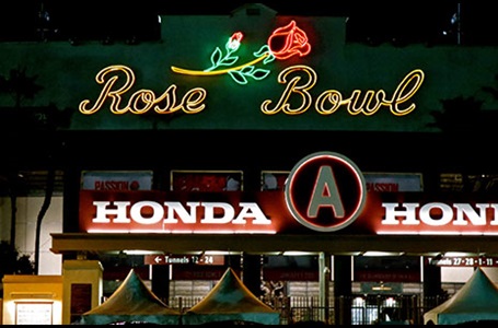 Ryan Hunter-Reay at the Rose Bowl