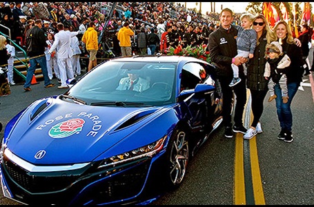 Ryan Hunter-Reay at the Rose Bowl