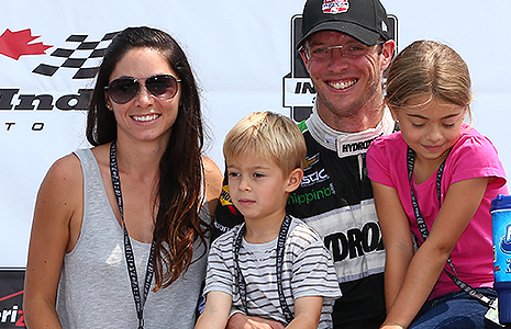 Sebastien and Claire Bourdais and family