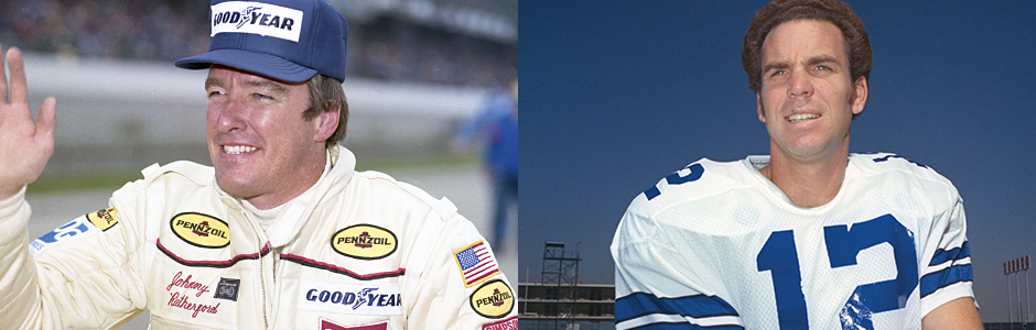 Johnny Rutherford and Roger Staubach