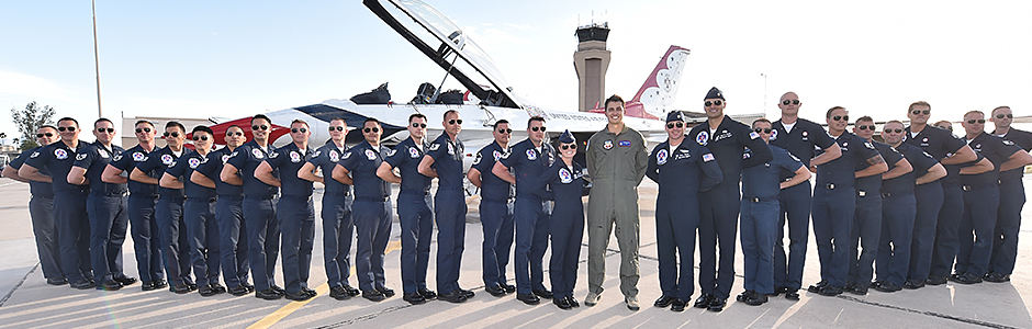 Graham Rahal with the USAF Thunderbirds