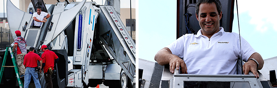 Juan Pablo Montoya and Robosaurus