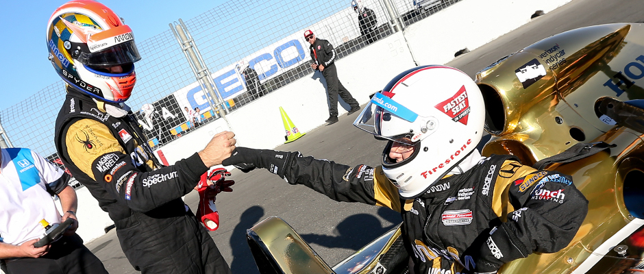 James Hinchcliffe and Sharna Burgess