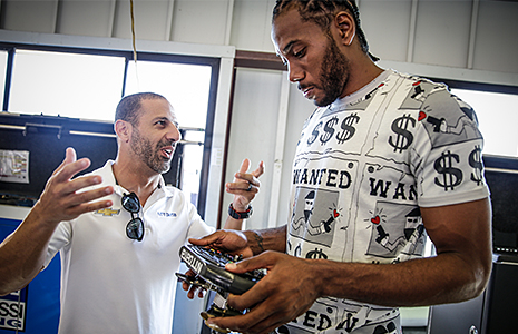 Kawhi Leonard and Tony Kanaan