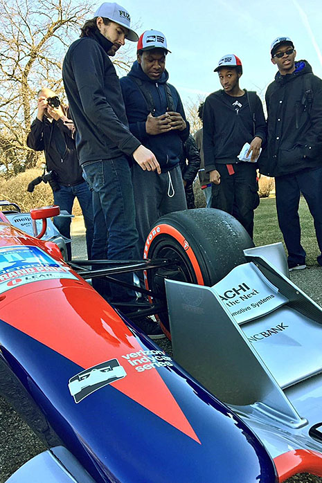 JR Hildebrand, teens and showcar