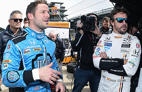 Marco Andretti and Fernando Alonso
