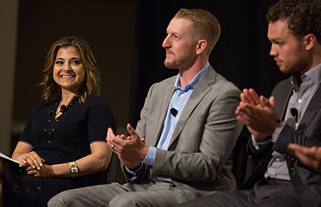Cristina Alesci, Charlie Kimball, and Cory Vaughn
