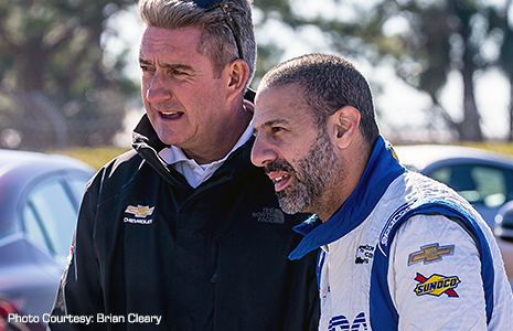 Tony Kanaan and Wayne Bennett of Ilmor/Chevrolet