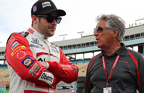 Marco Andretti and Mario Andretti